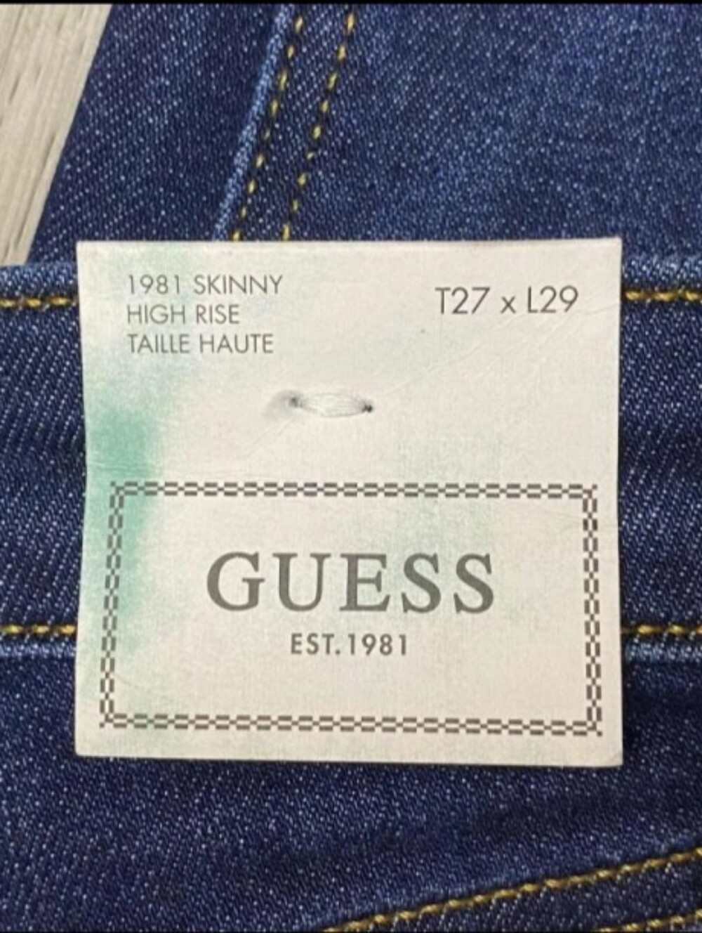 GUESS Women's Dark Indigo Skinny Jeans - Picture 10 of 10